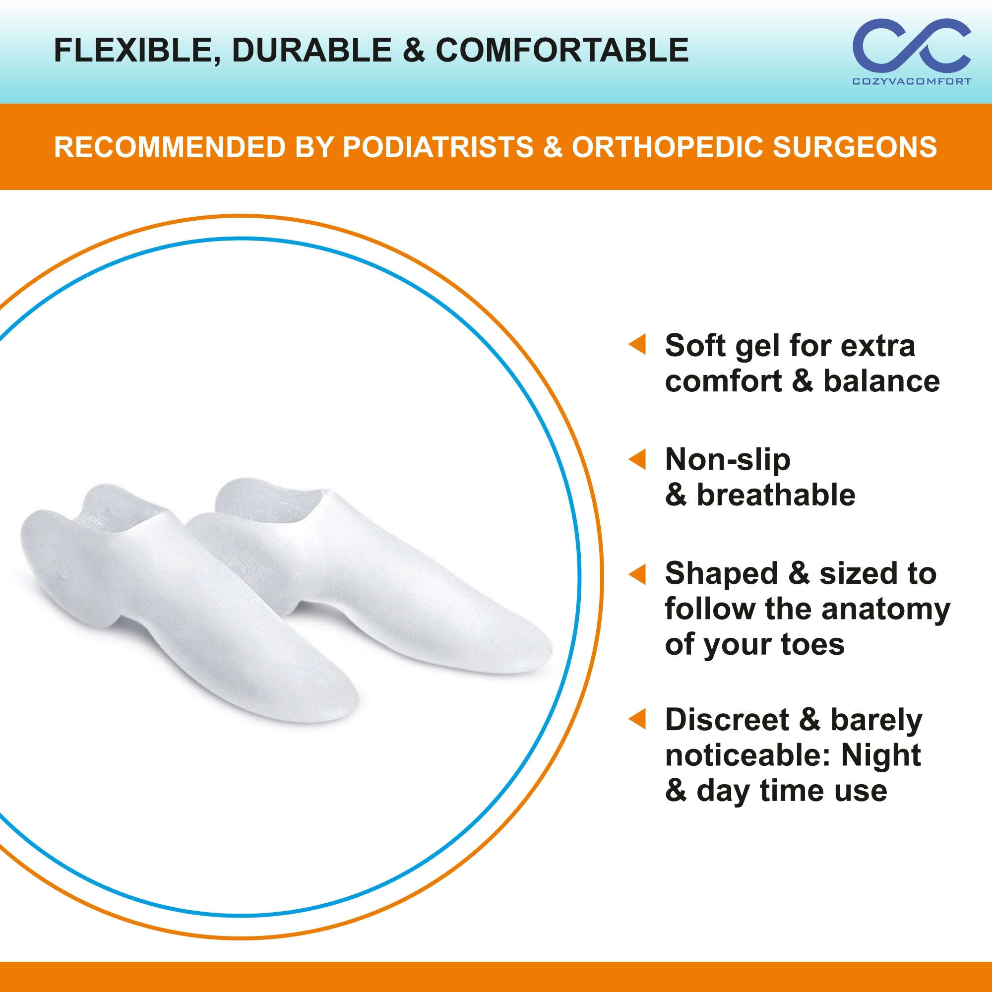 Bunion corrector sleeve and Foot guard Cozyva Comfort