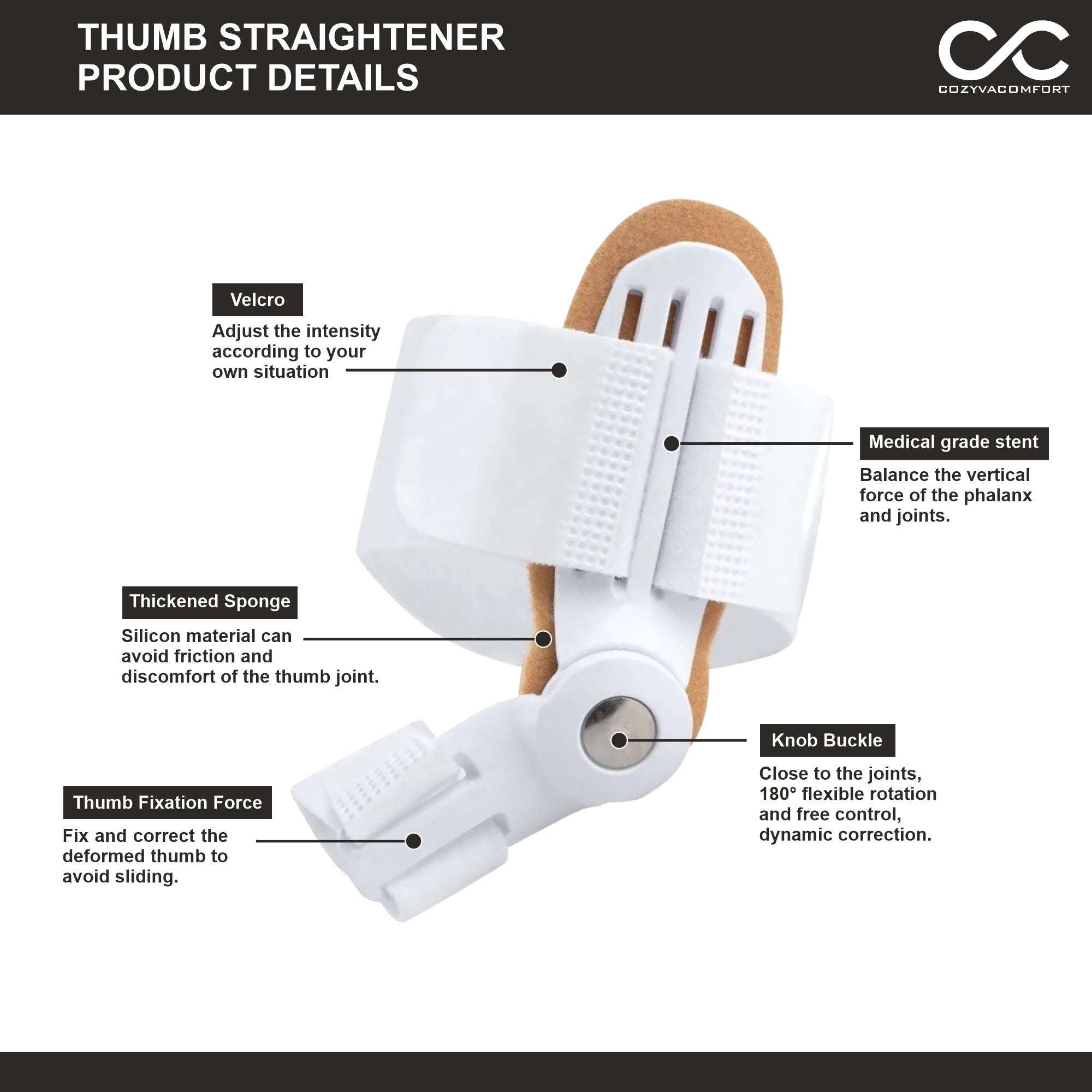Bunion corrector sleeve and Foot guard Cozyva Comfort