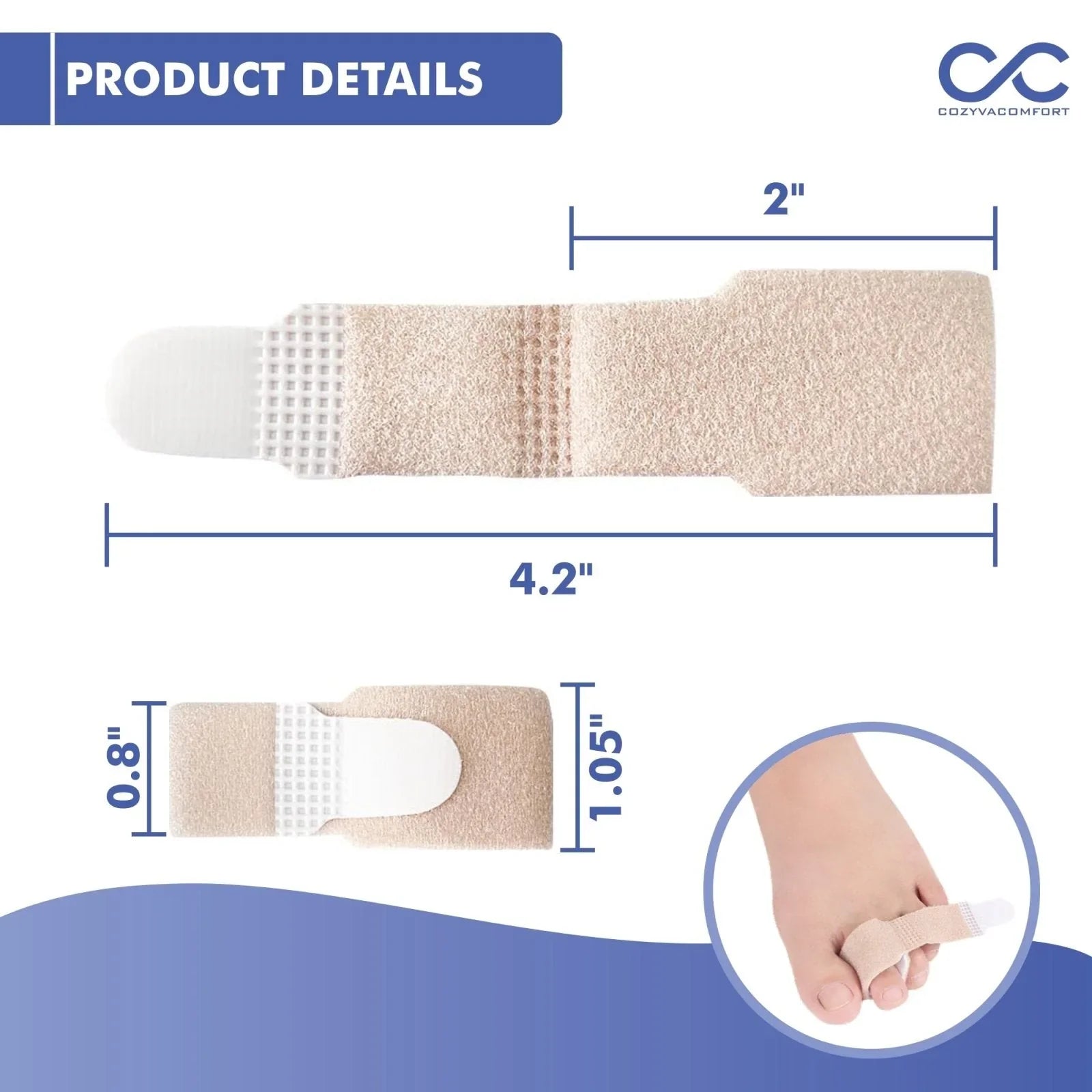 Elastic Fit Small Cloth Strip - Cozyva Comfort