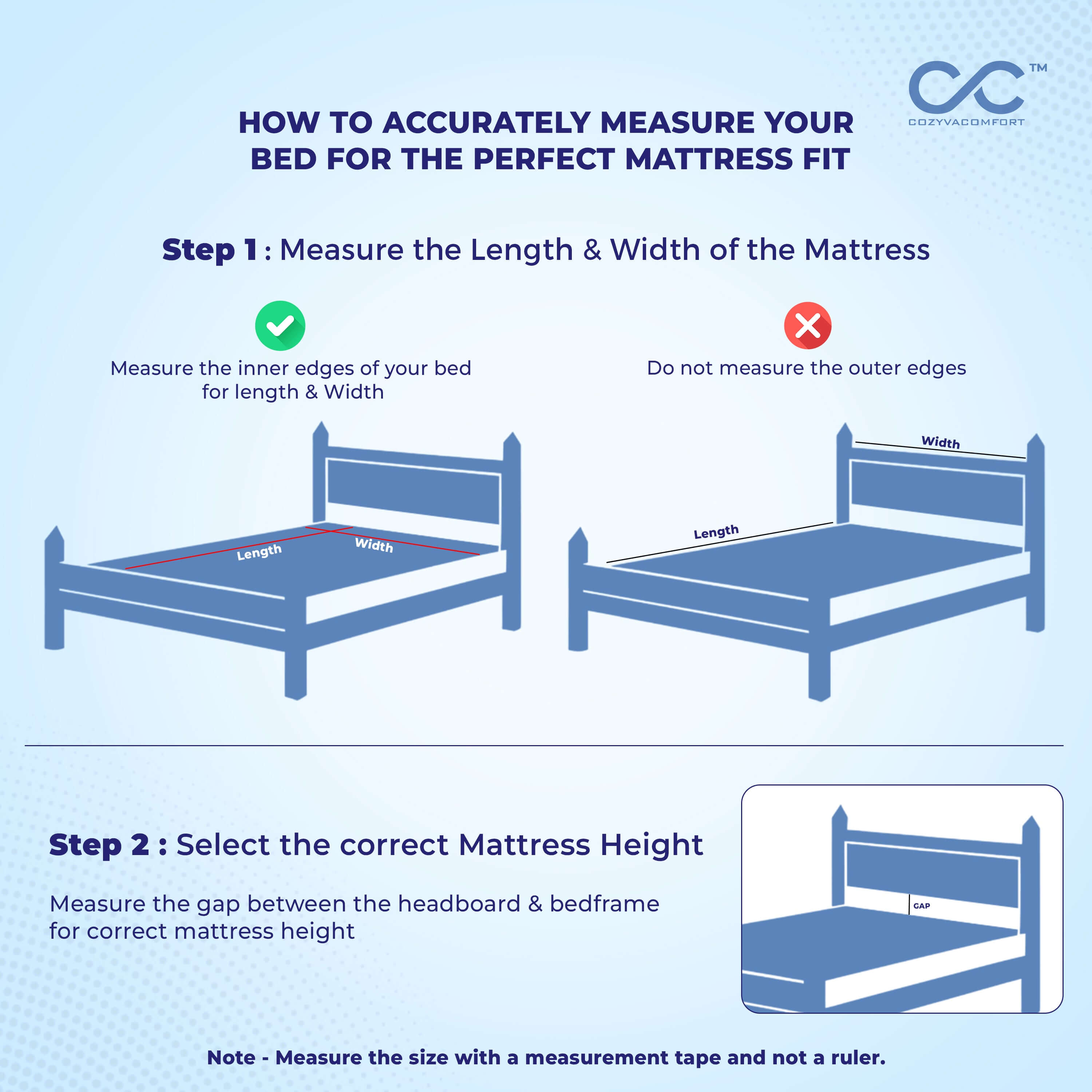 Cotton Ortho Pro Mattress - Cozyva Comfort