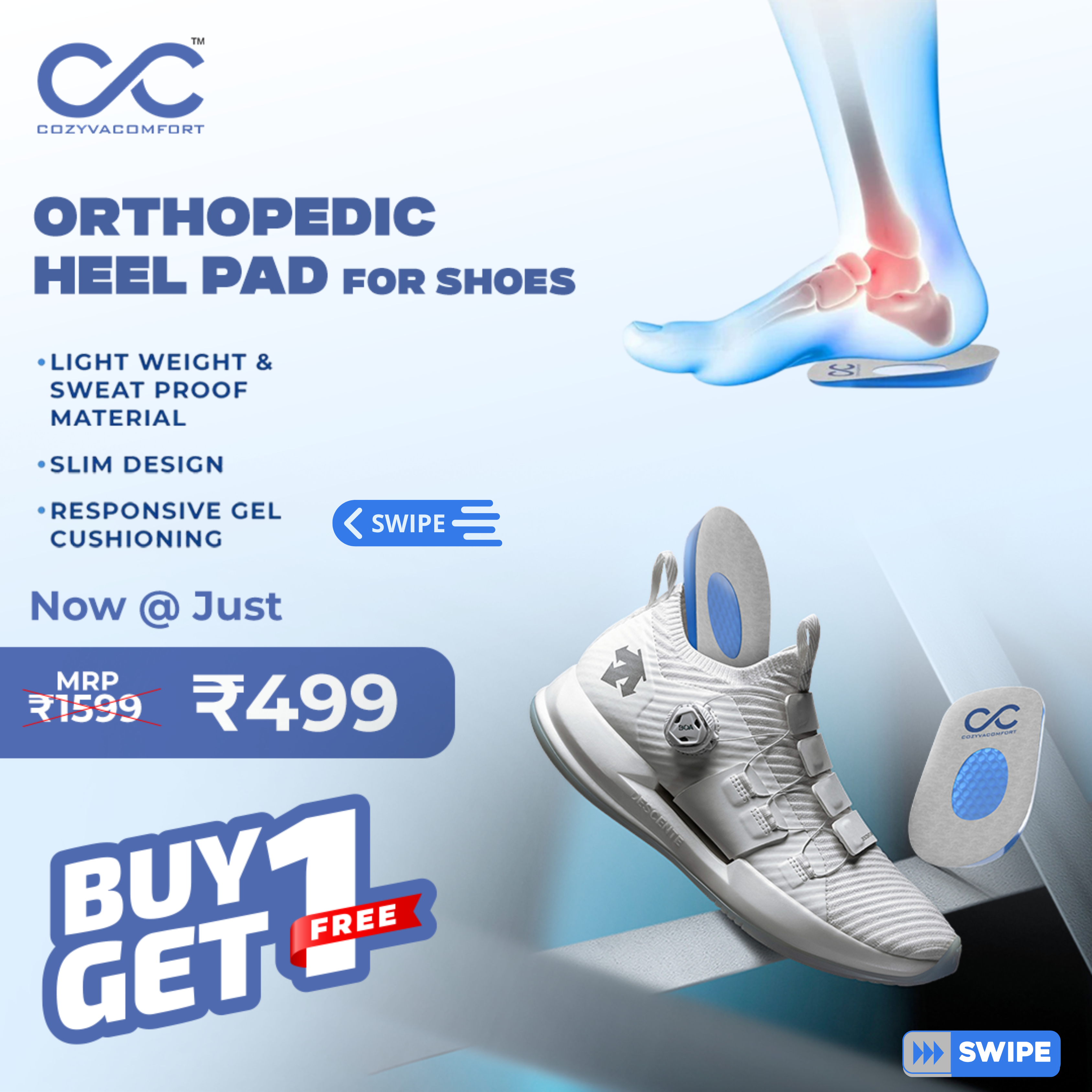 Cozyva Orthopedic Heel Pad