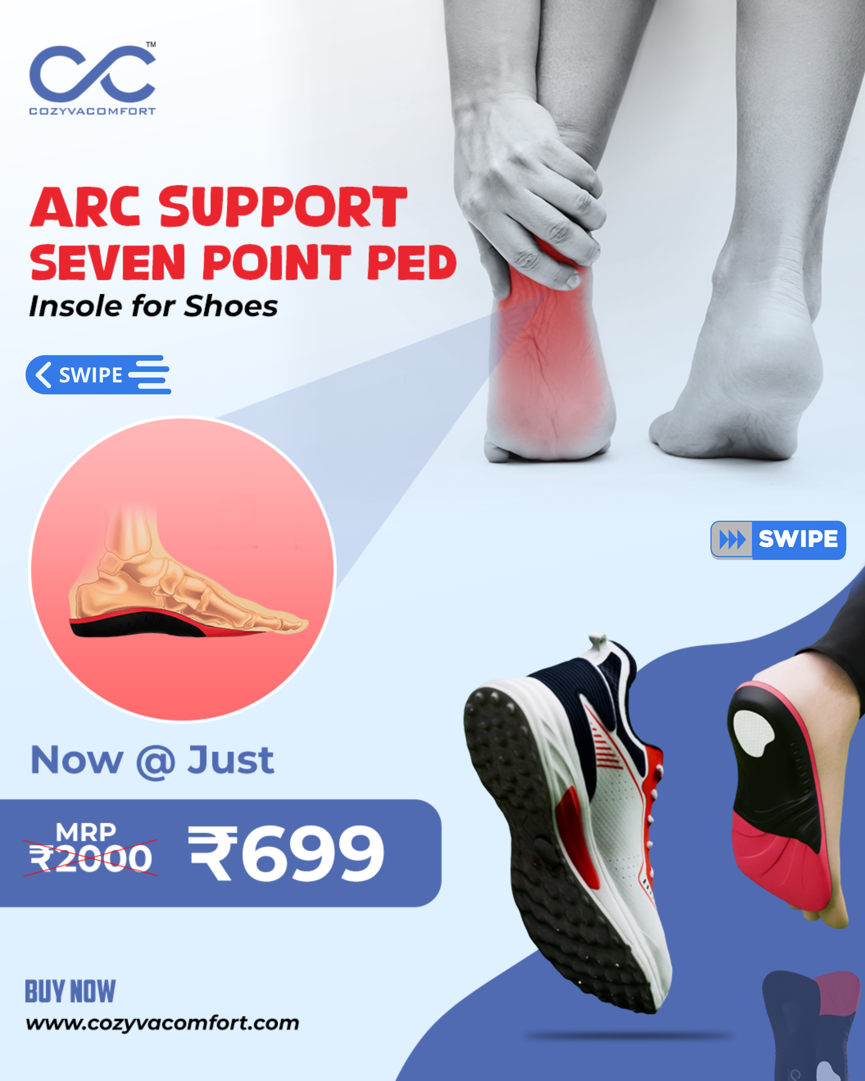 Arc Support Seven Point Ped