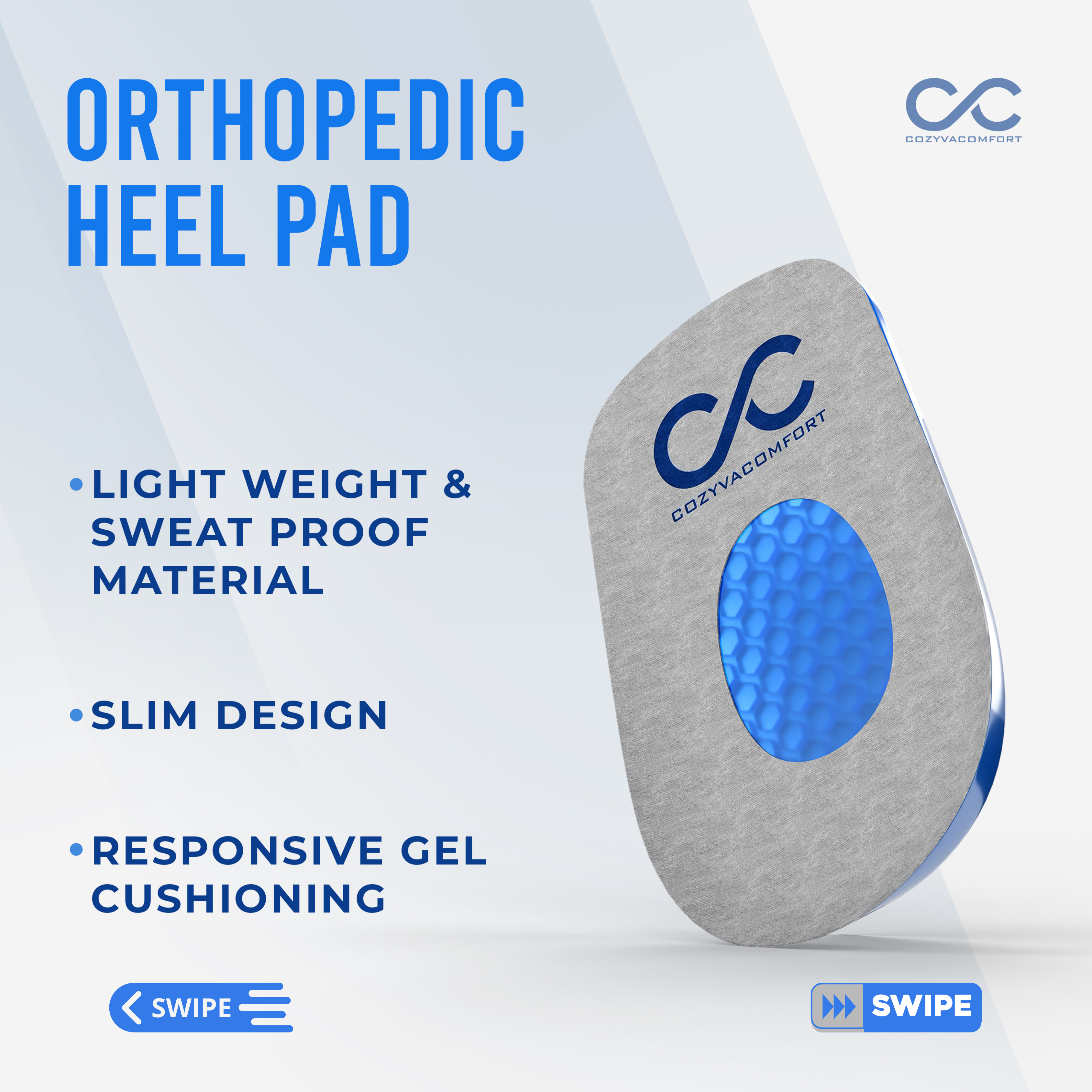 Orthotic sport insole and Orthopedic heel pad