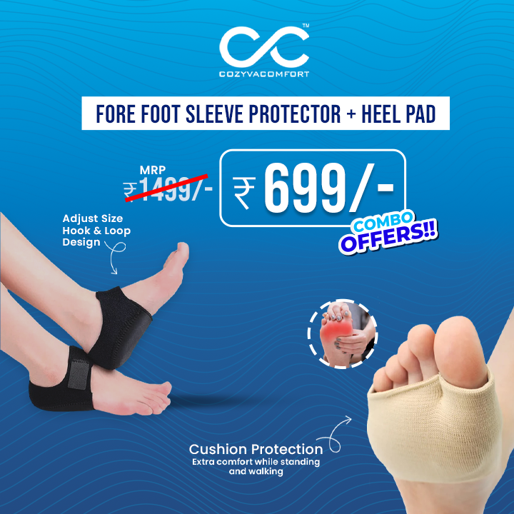 Forefoot sleeve protector and Heel pad
