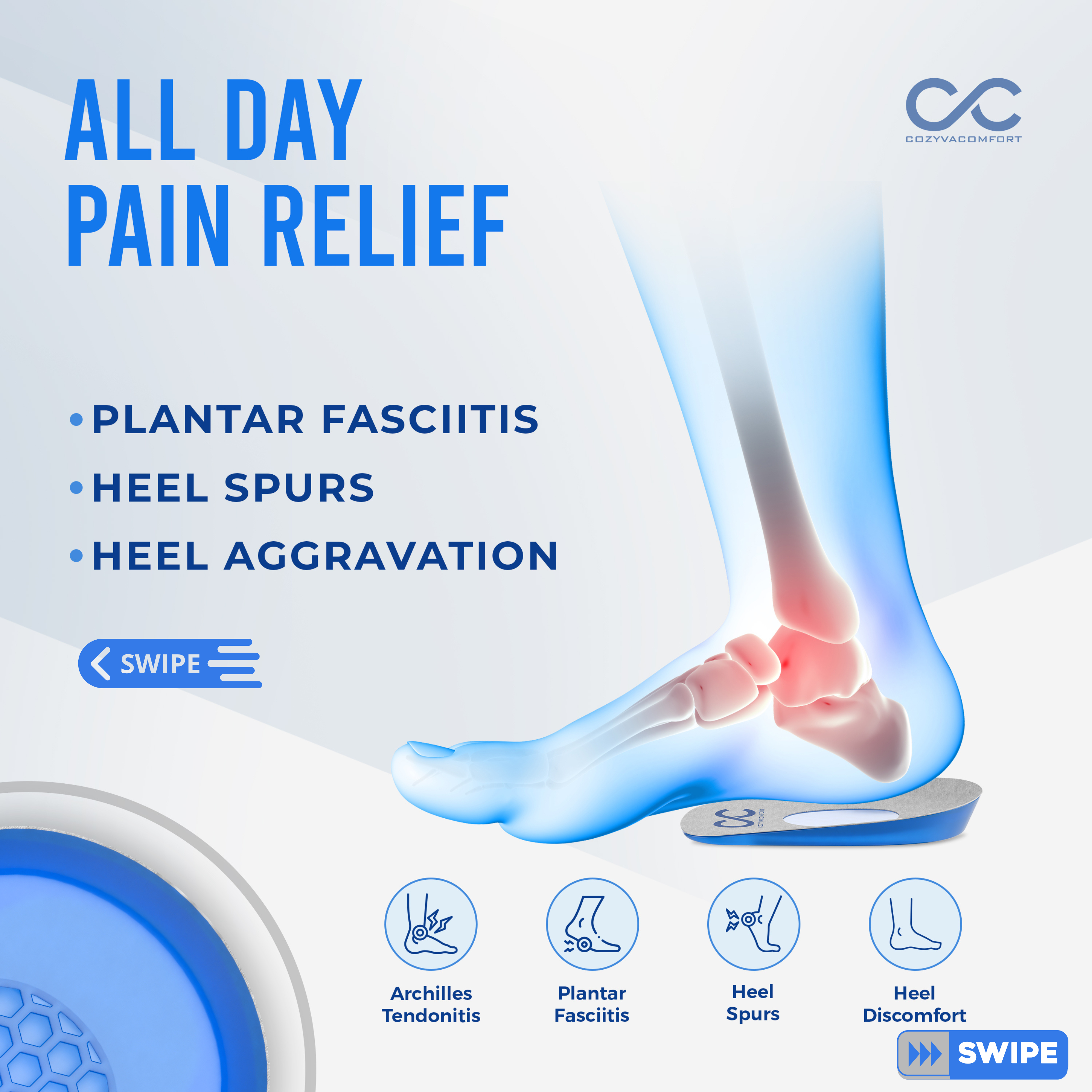 Cozyva Orthopedic Heel Pad