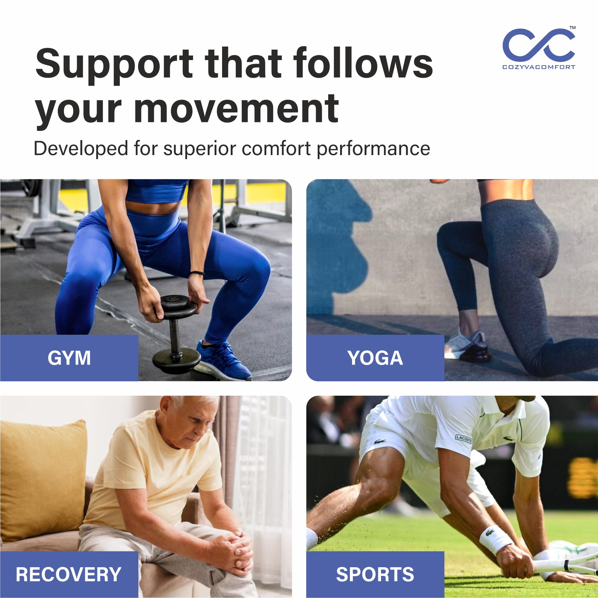 Cozyva Orthotics Knee Support Wrap