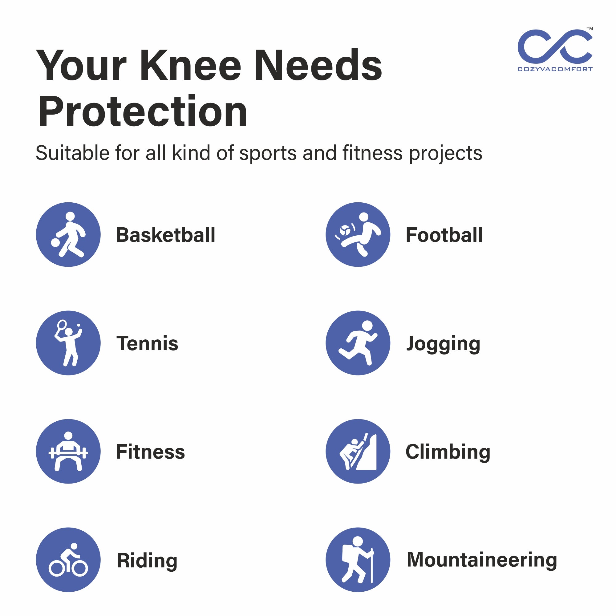 Cozyva Knee Support Belt