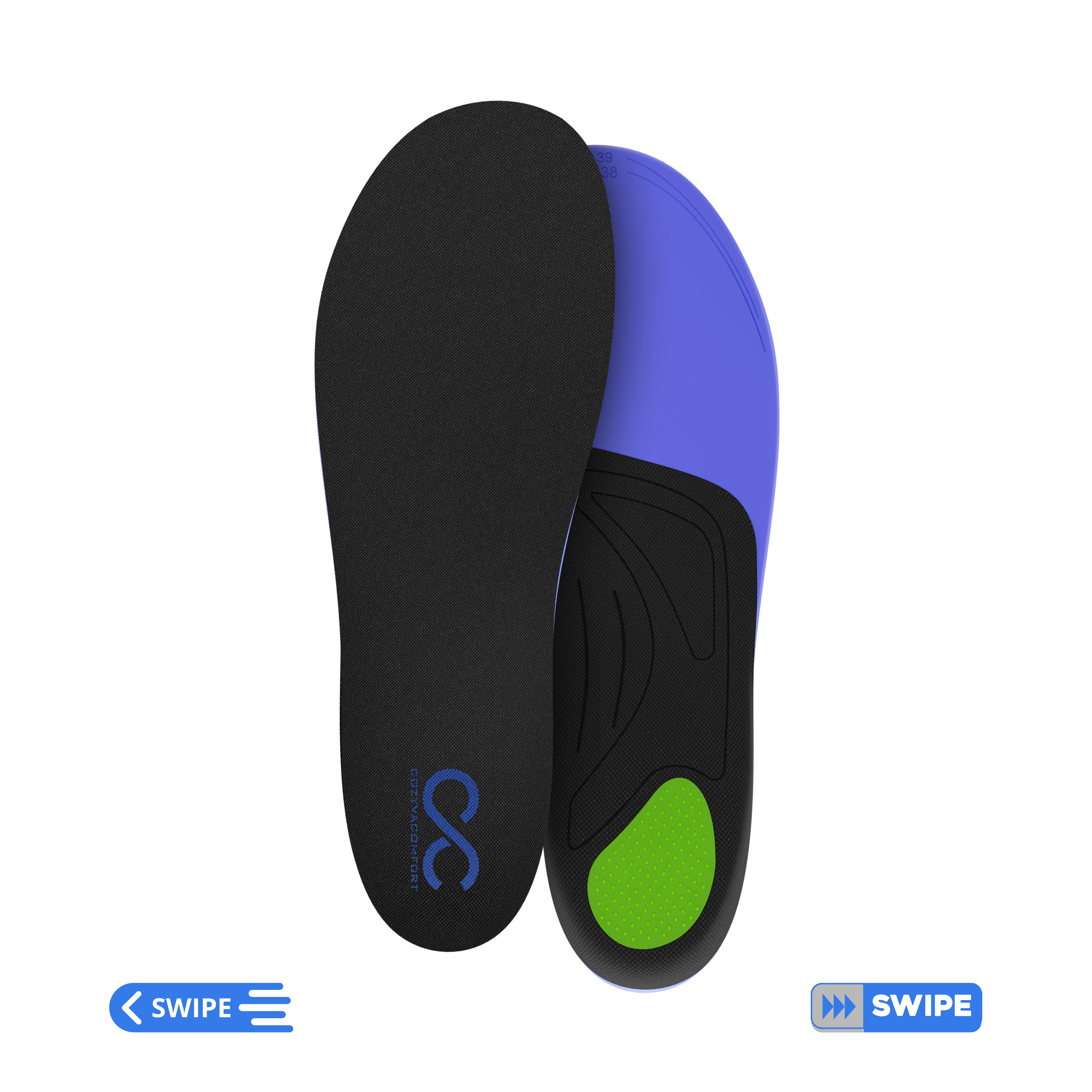 Orthotic strong arc support insole