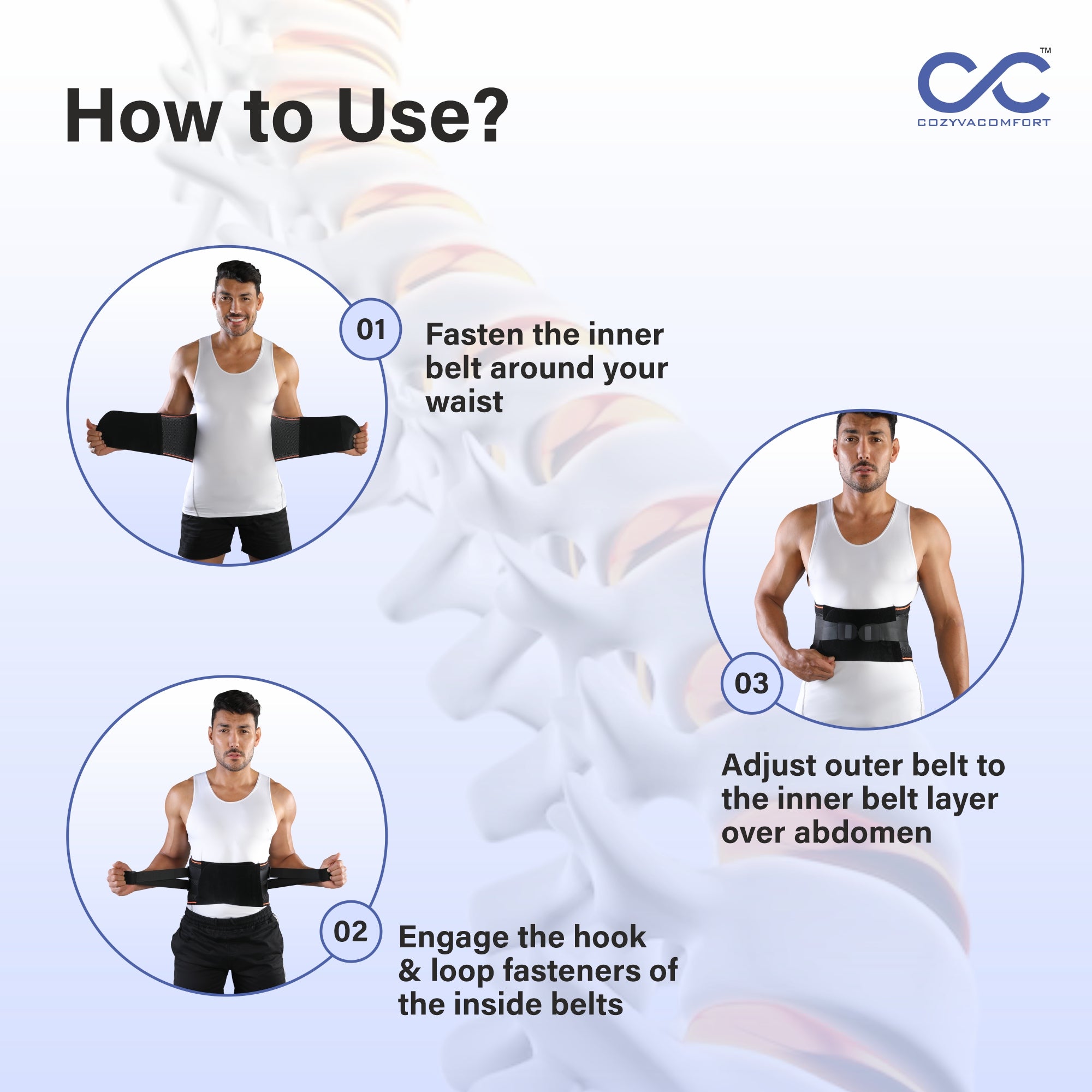 Cozyva Orthotic posture corrector Belt