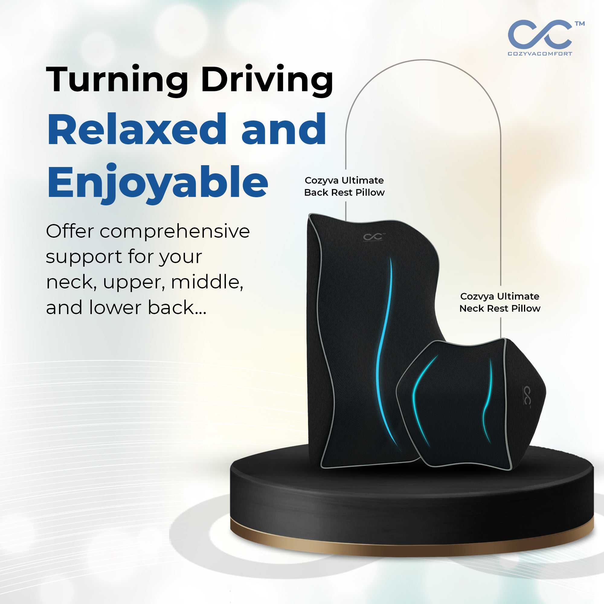 Cozyva Neck Rest Pillow and Back Rest pillow