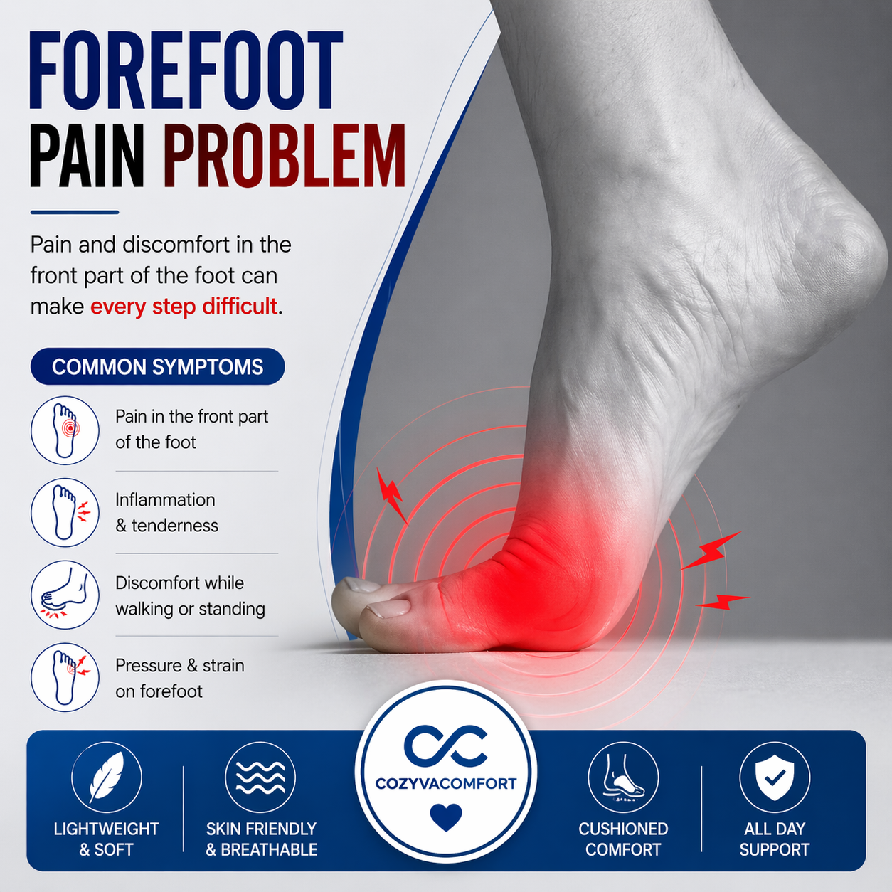 Fore Foot Sleeve Protector | Breathable Support