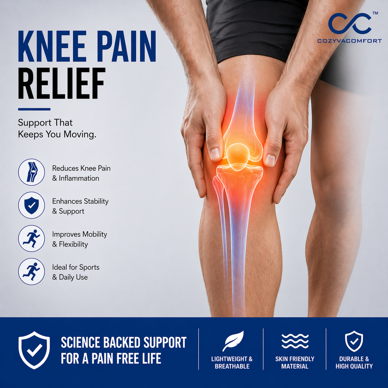 Cozyva Knee Support Belt