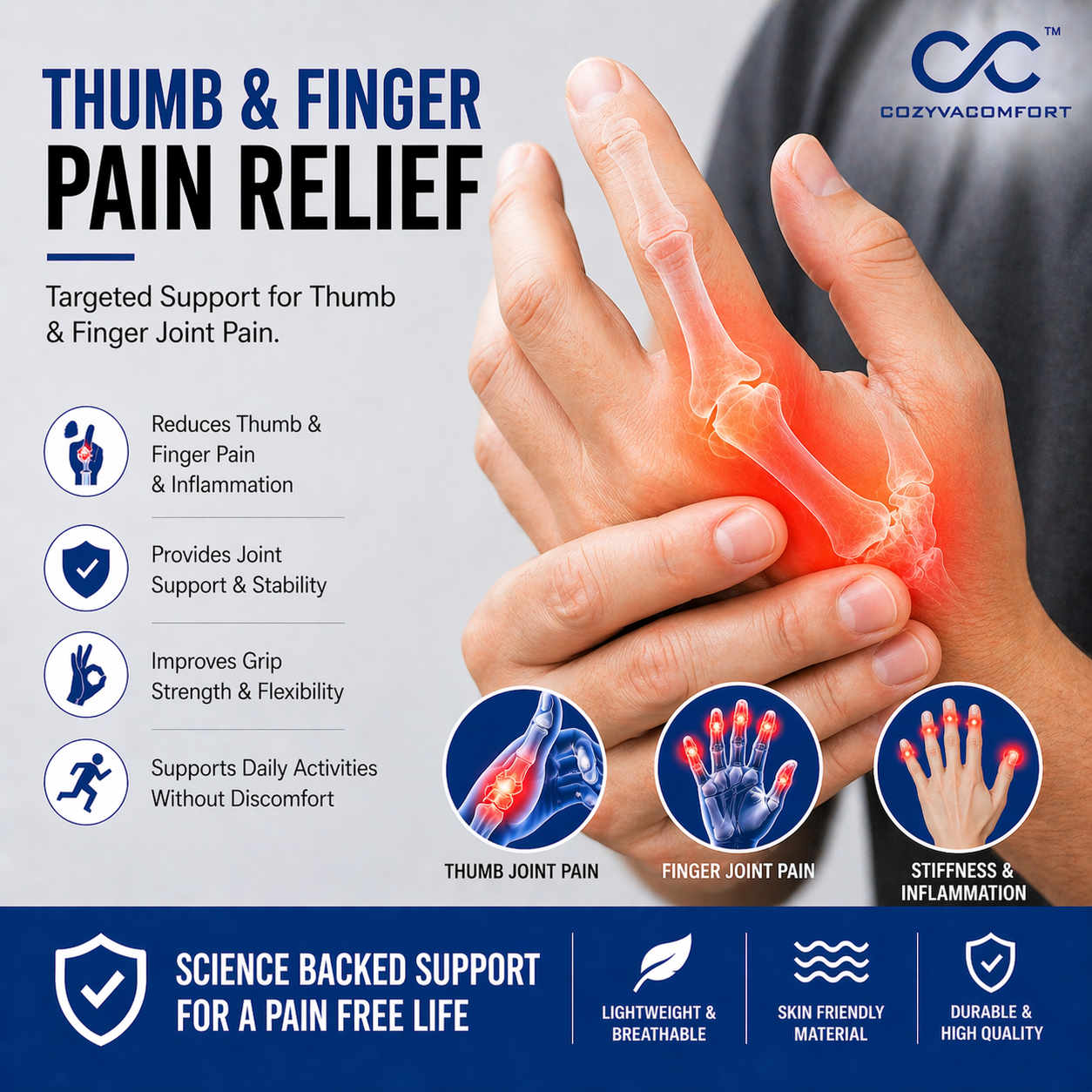 Cozyva Orthotics Compression Gloves
