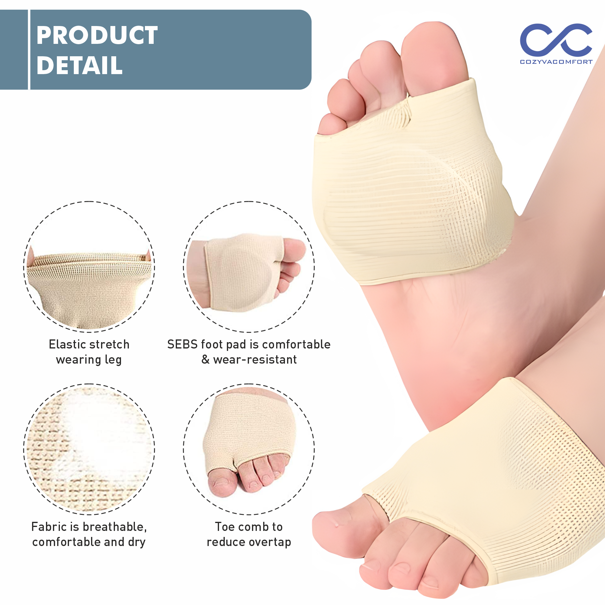 Fore Foot Sleeve Protector | Breathable Support