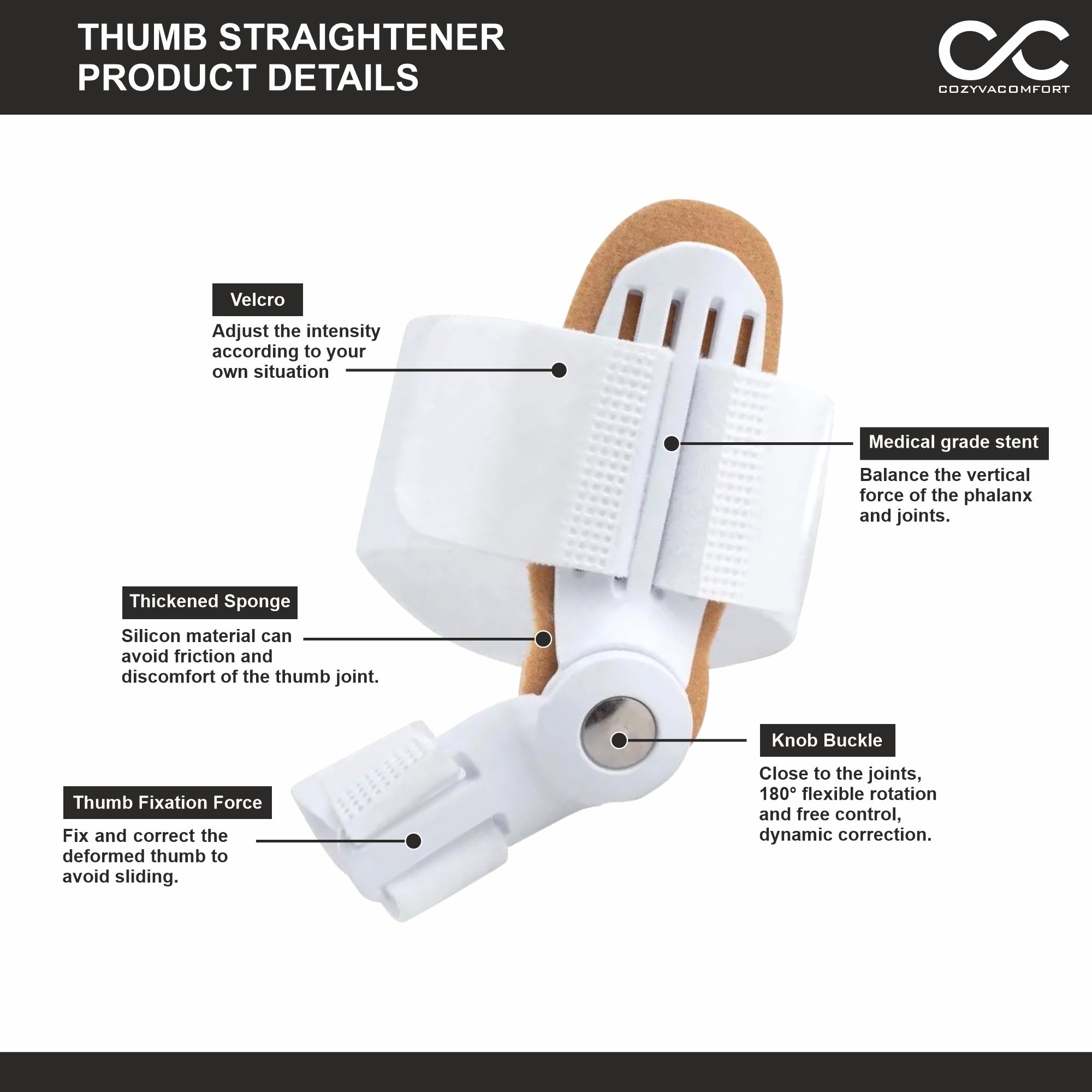 Thumb Support Strap – Adjustable Finger Brace