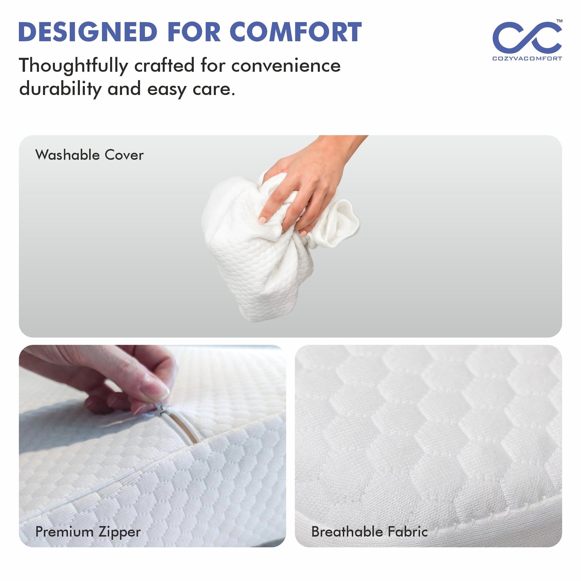 Cozyva Elevate Wedge Cushion