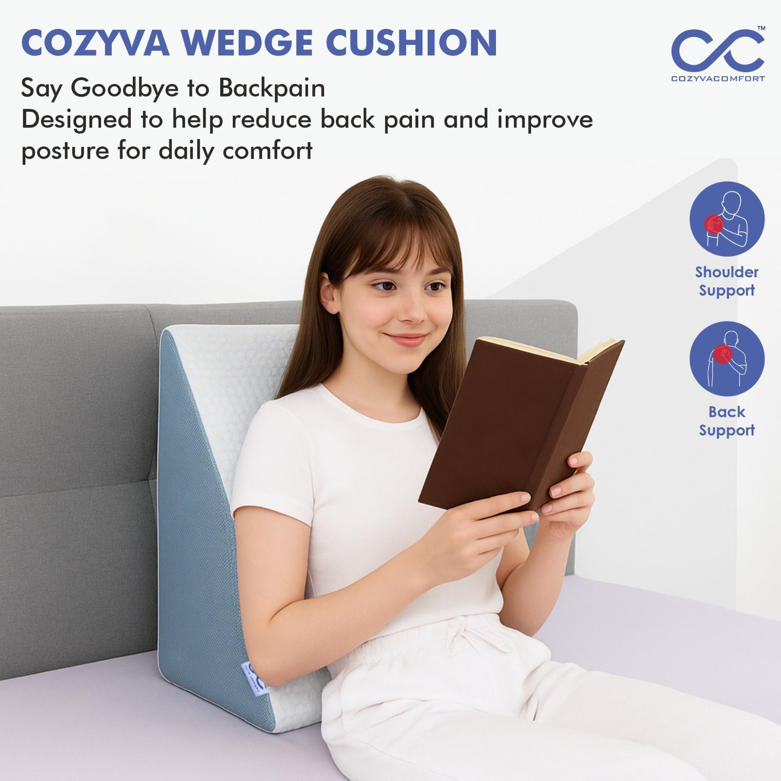 Cozyva Elevate Wedge Cushion