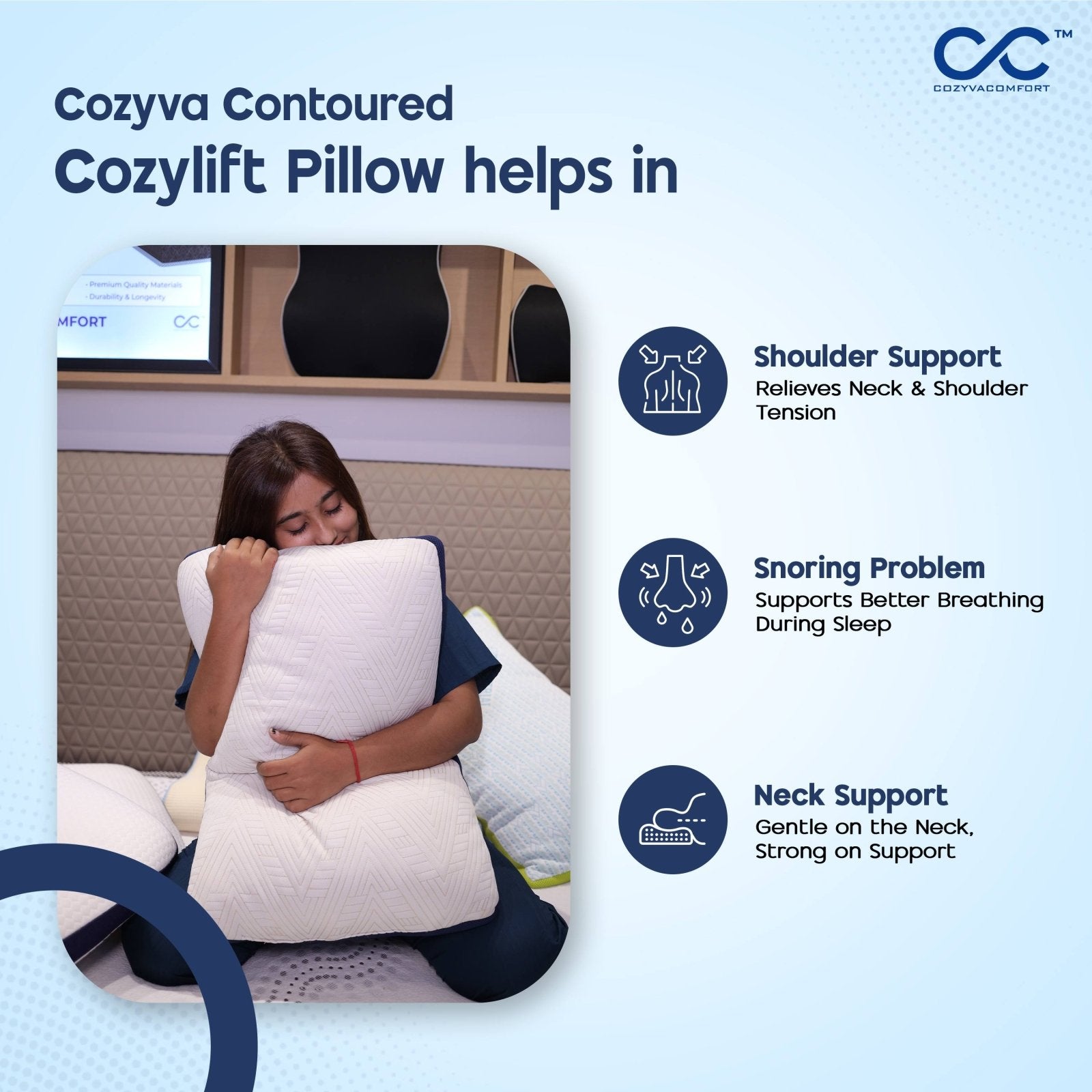 Cozyfit Pillow - Cozyva Comfort