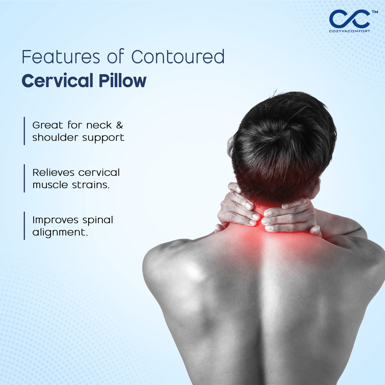 Cozyva Cervical pillow - Cozyva Comfort