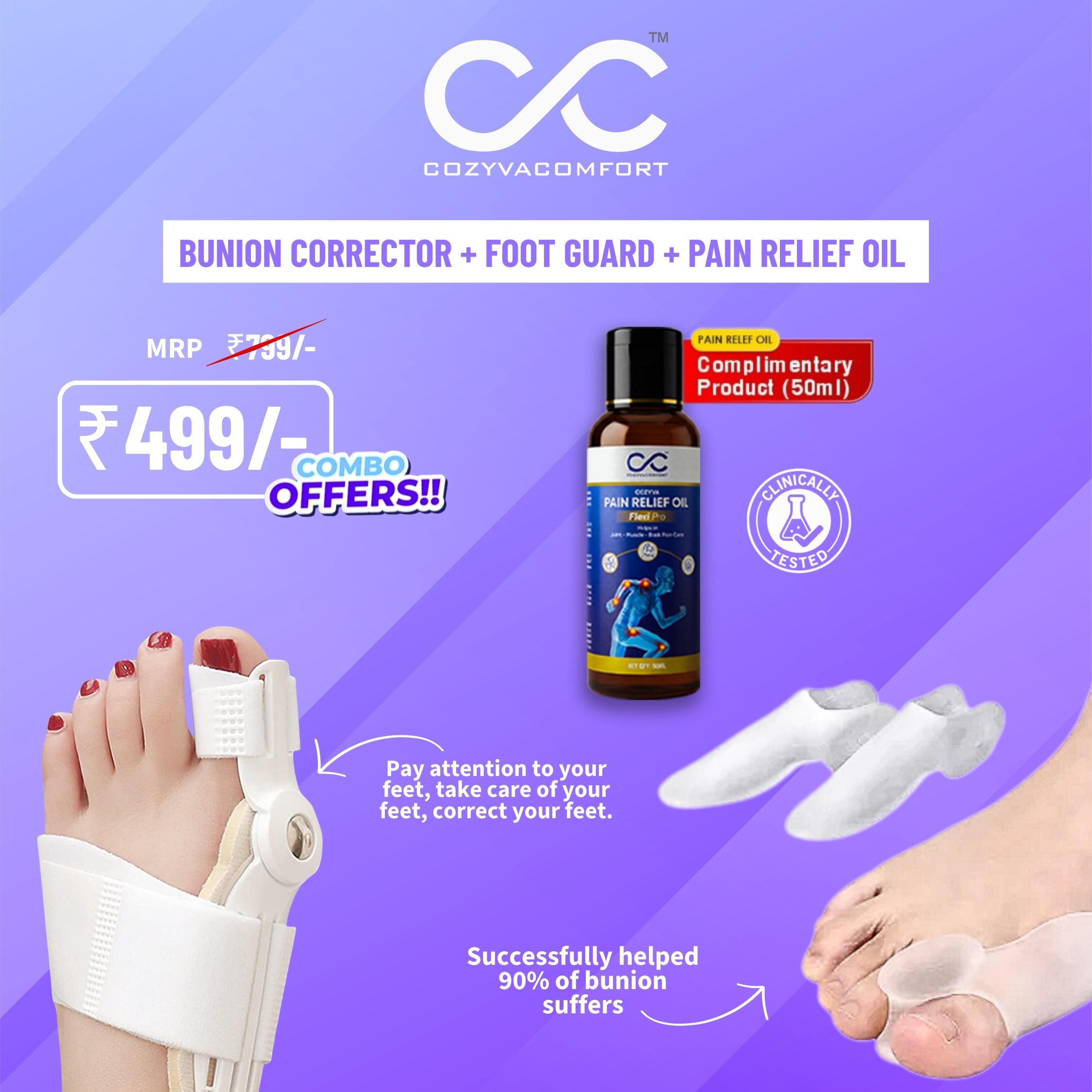 Bunion corrector sleeve and Foot guard