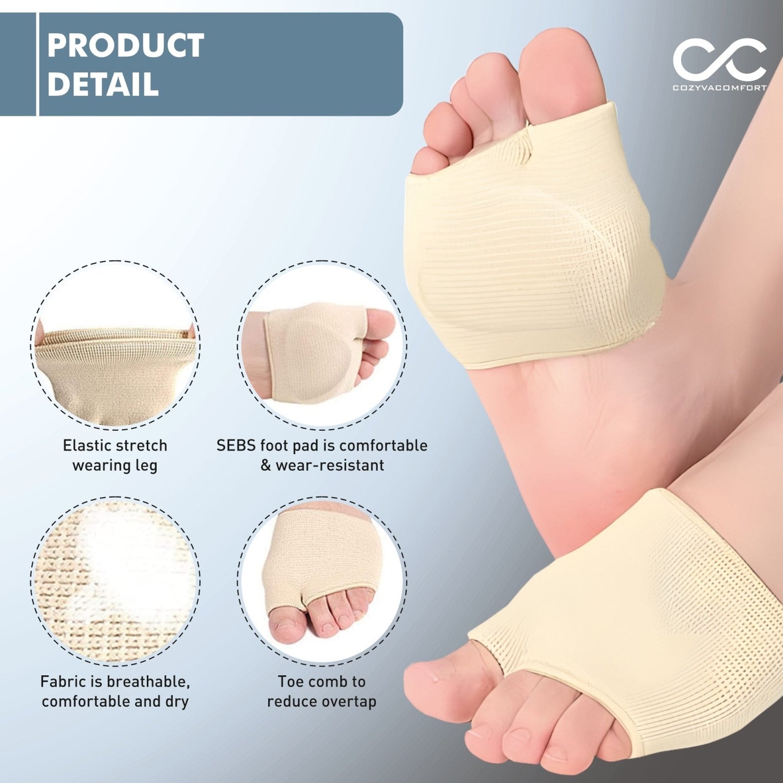 Fore Foot Sleeve Protactor - Cozyva Comfort