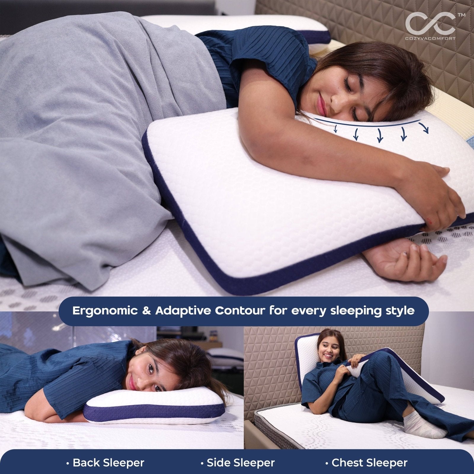 Latex Coziva Pillow - Cozyva Comfort