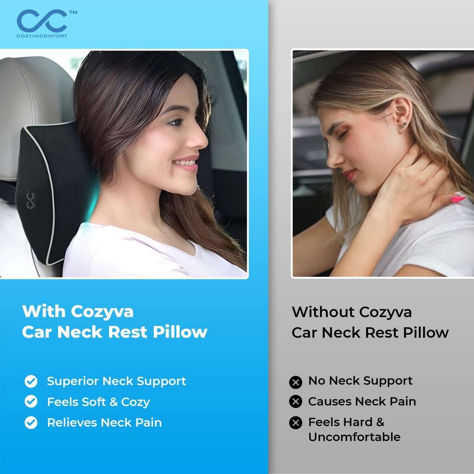 Neck Rest Pillow - Cozyva Comfort