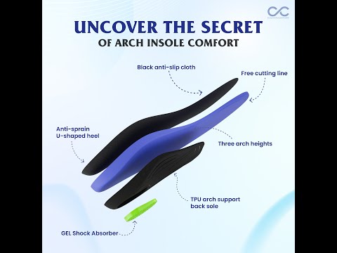 Orthotic strong arc support insole