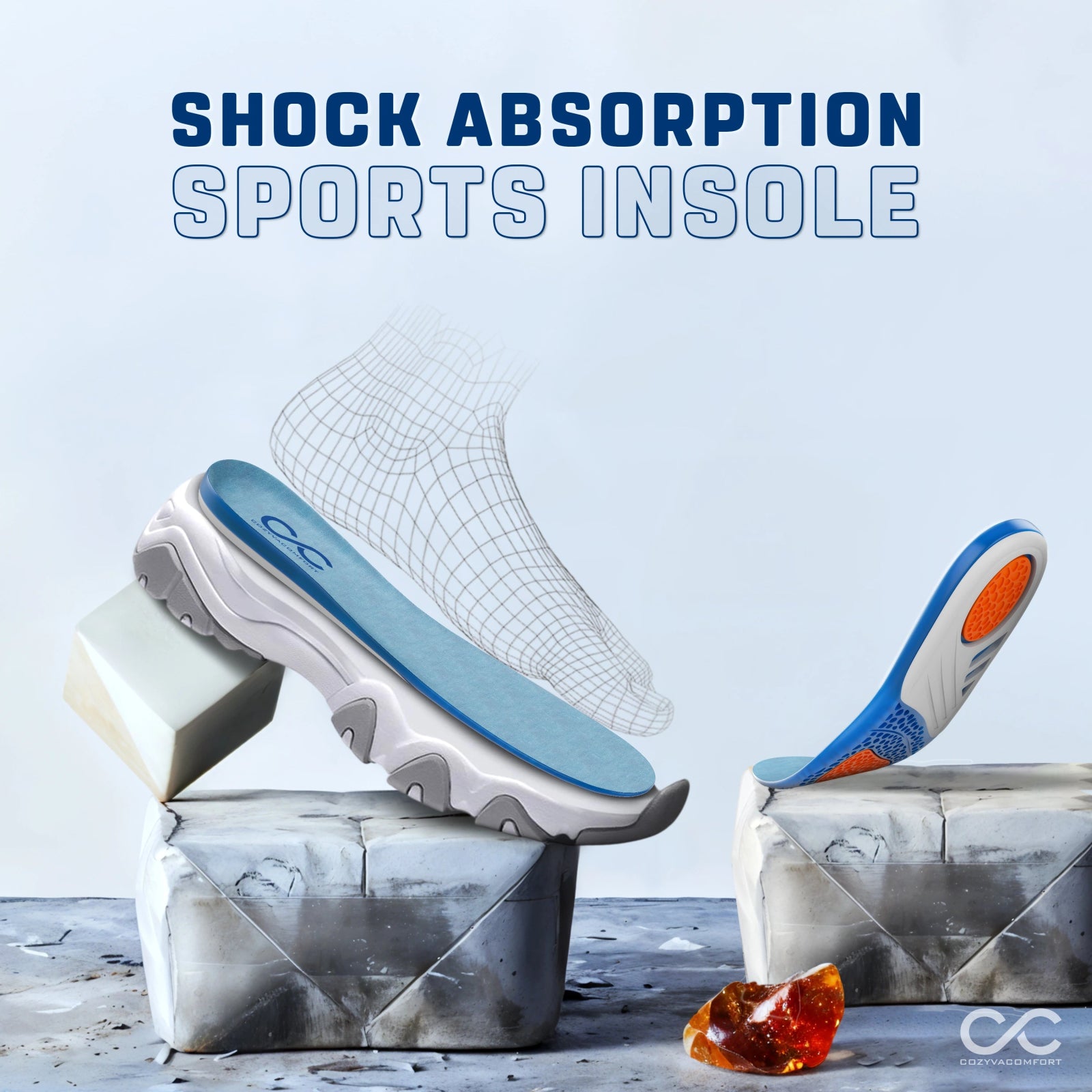 Shock Absorption Insole - Cozyva Comfort